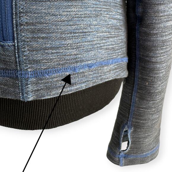Lululemon | Size 4 | Blue / Black Slub Denim Reversible Limitless Forme Jacket - Picture 12 of 12
